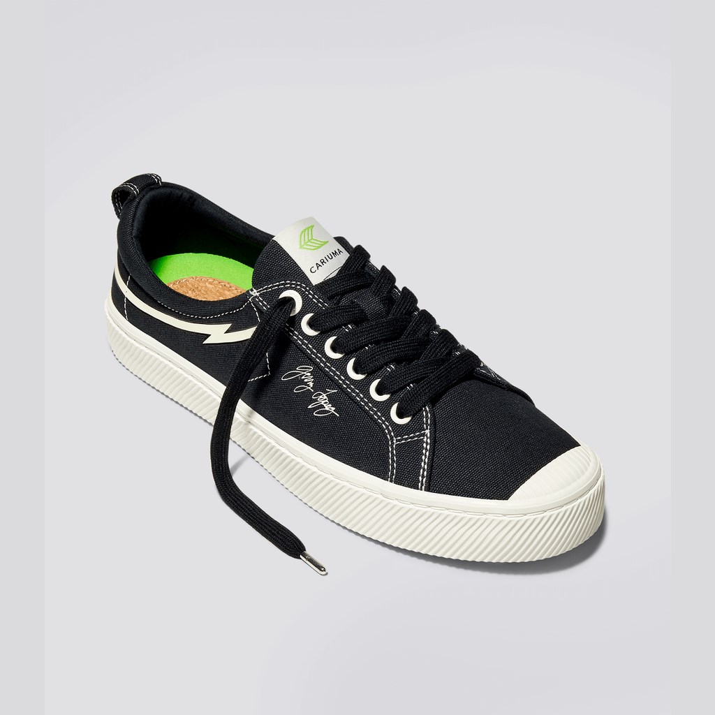 OCA LOW Cariuma Low Top Tela Vegan Noir Homme | WCT-8783690